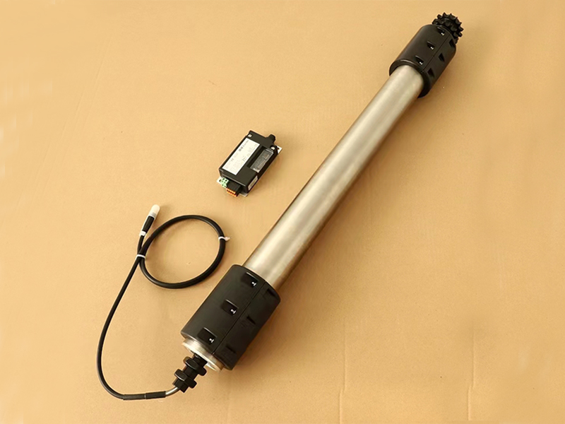 rodillo motorizado con camisa recta