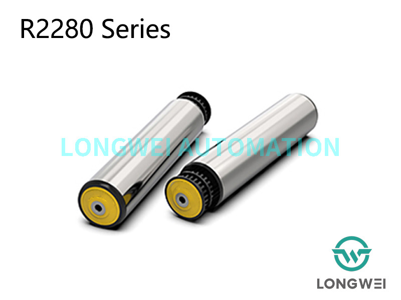 Rodillo transportador de acero accionado por correa de distribución de polea dentada 