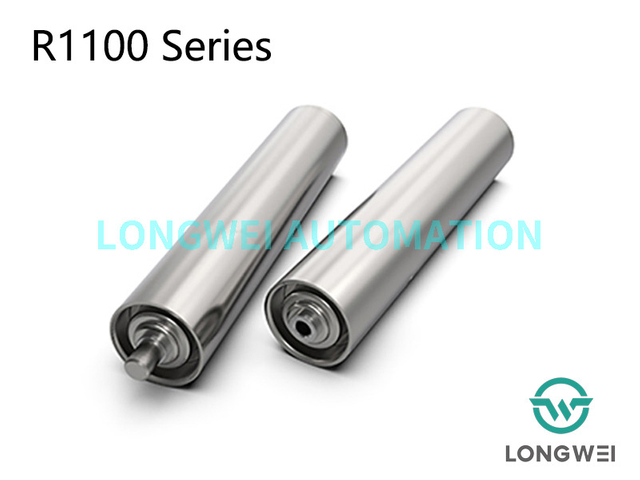 Rodillo transportador por gravedad para trabajos ligeros/medianos con alojamiento de rodamiento de acero