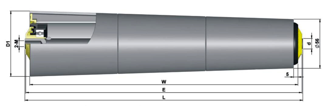 Rodillo de manga c&oacute;nica por gravedad TP600
