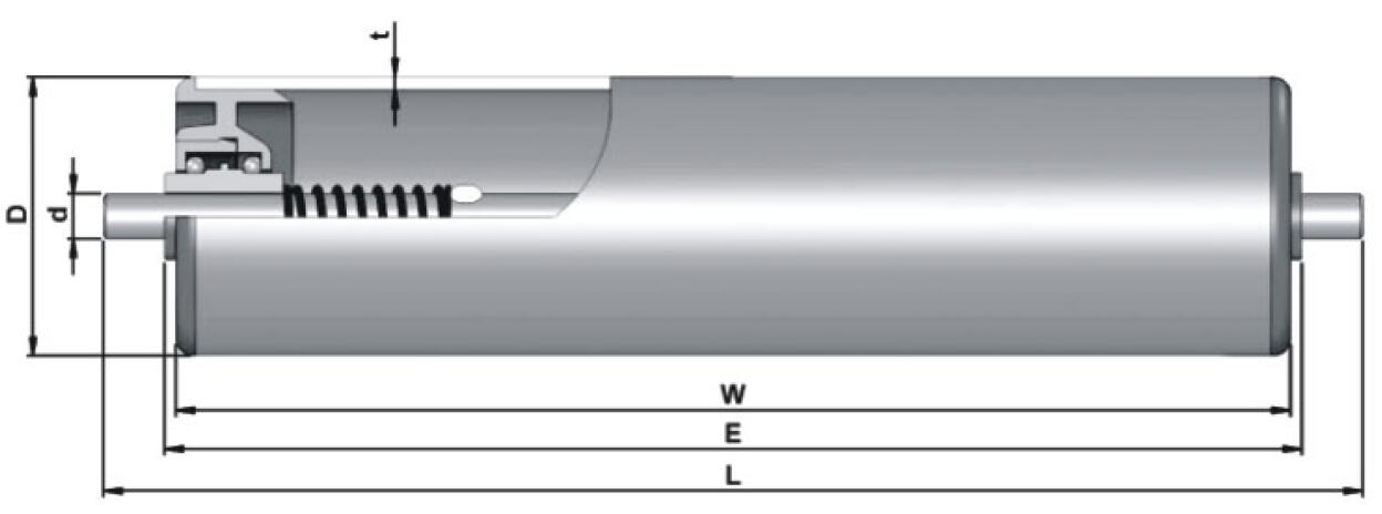 Rodillo transportador de PVC de poca potencia resistente al agua anticorrosivo GR900