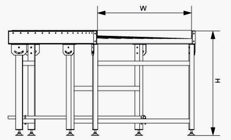gravity curved roller conveyor transportador de rodillos curvos por gravedad