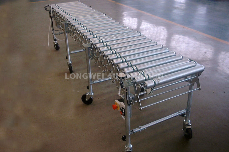 Transportador de rodillos de accionamiento de motor O de cinturón O flexible 