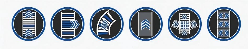 Rodillo de accionamiento motorizado para diversas aplicaciones.