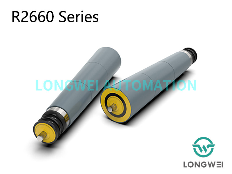 Rodillo transportador de manga cónica de polea impulsada por correa redonda