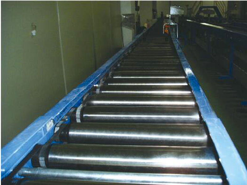 transportador de rodillo de cinta dentada