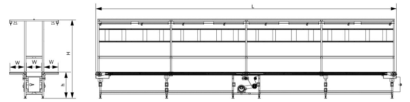 transportador de cinta de montaje