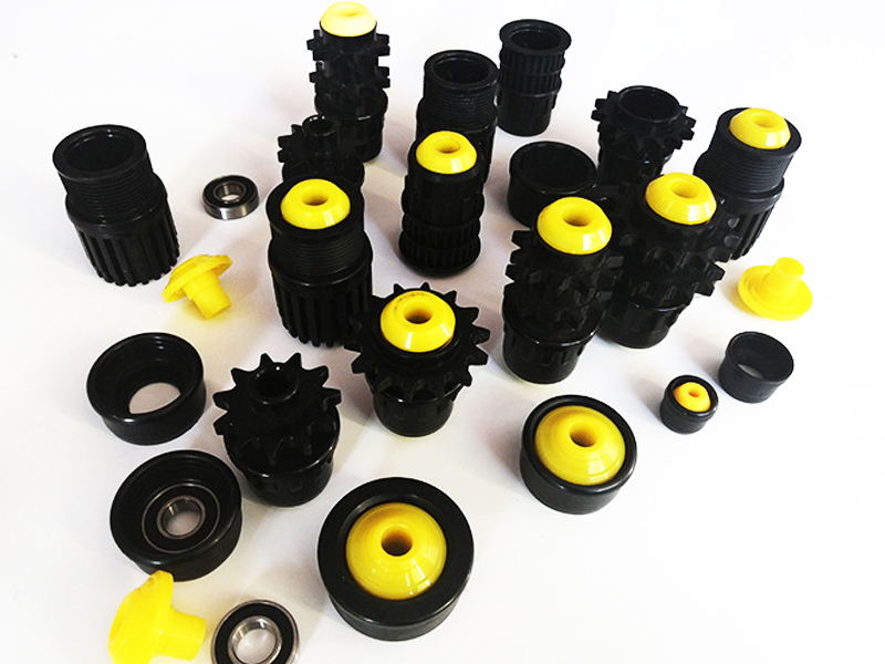 piezas de pl&aacute;stico del rodillo transportador