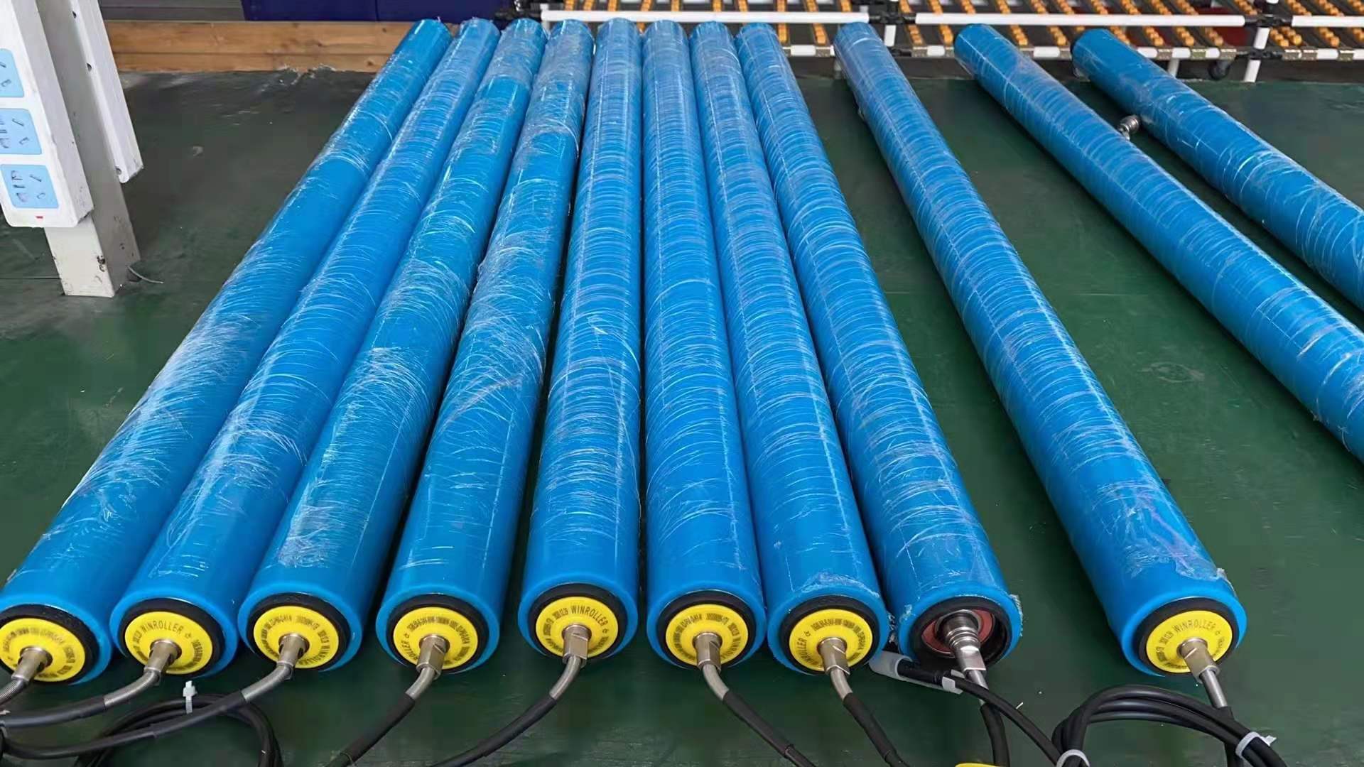 Poly-V Polea de corriente directa de acero Roller con recubrimiento PU