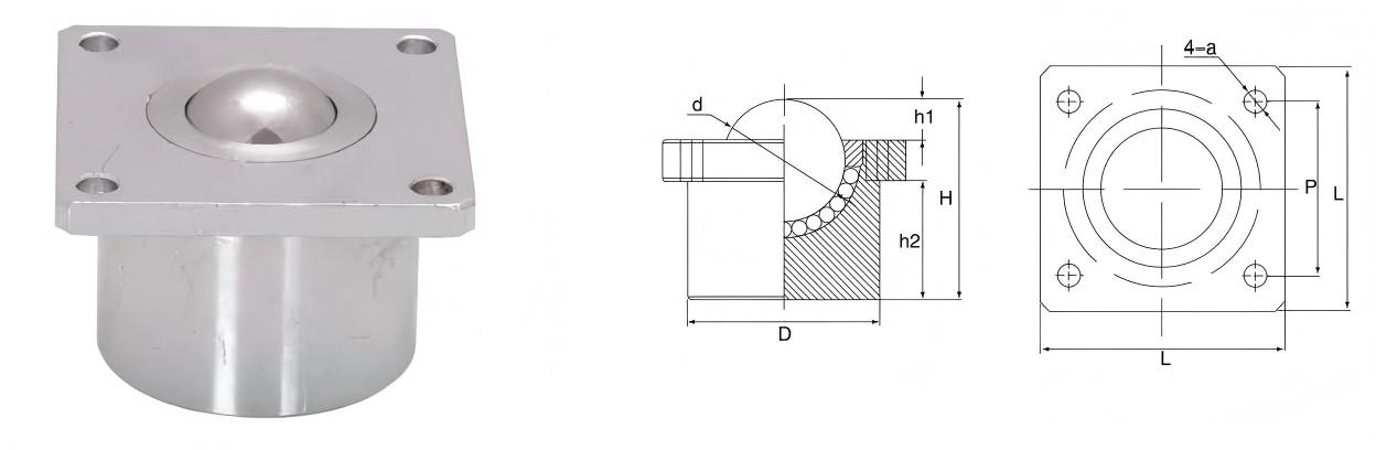 Unidades de transferencia de bolas de carga pesada con montaje en brida superior