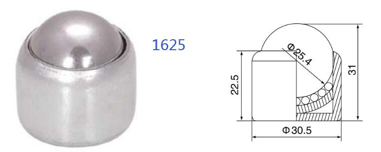 unidad de transferencia de bolas de carga de resorte