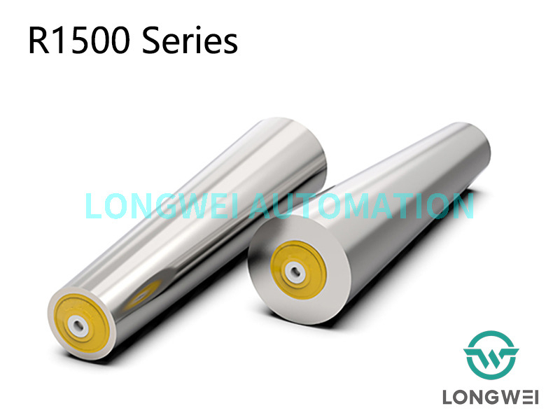 Línea transportadora curvada Rodillo de acero cónico por gravedad