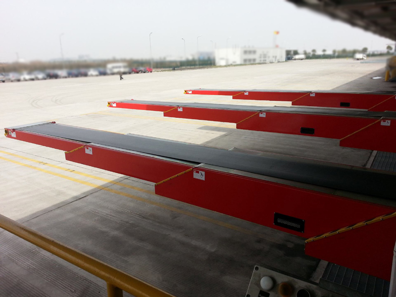 transportador de cinta telesc&oacute;pica fija