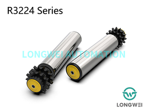 Rodillo transportador de acumulación de piñón de polímero de doble hilera