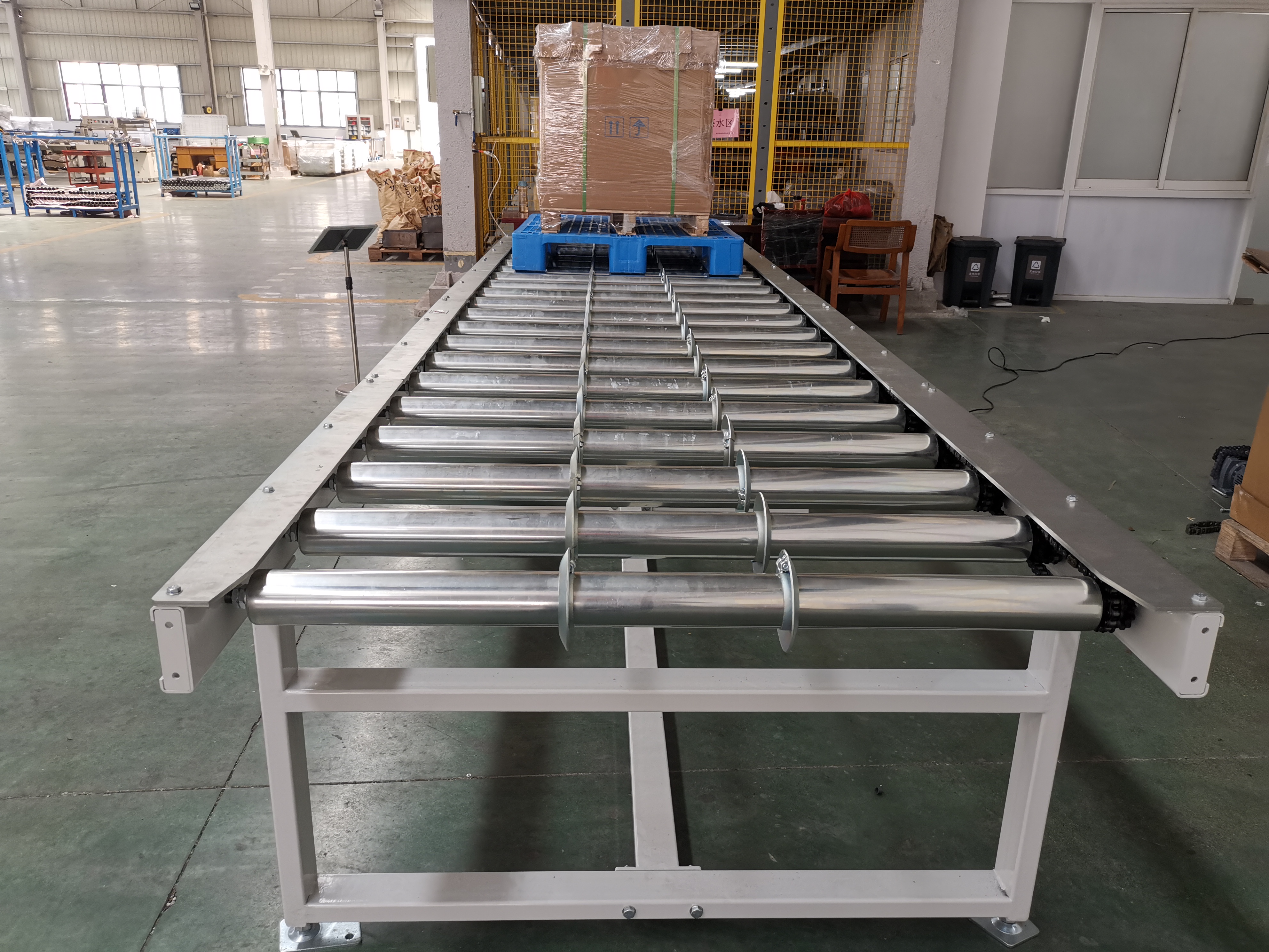 rodillo de paleta de acero con brida