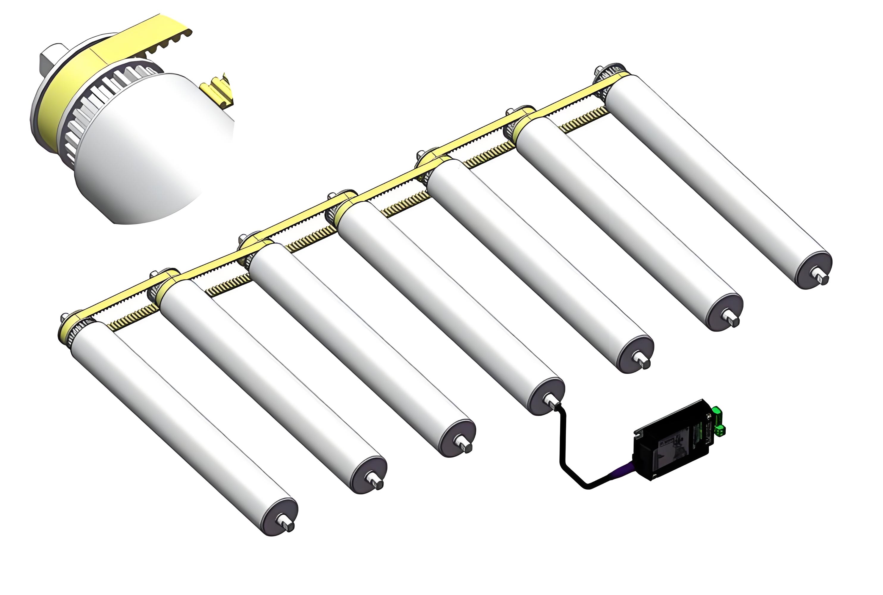 timing belt pulley toothed belt driven motor drive roller polea de correa de distribución motor accionado por correa dentada rodillo impulsor