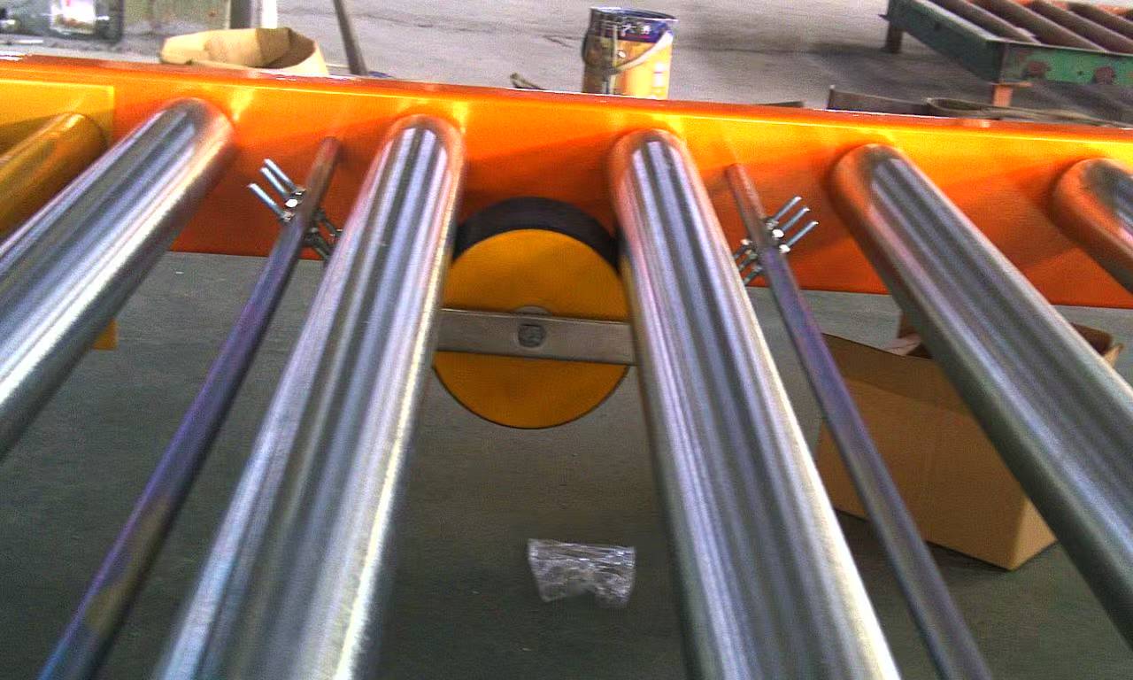 rodillo de freno del sistema de estanter&iacute;as de flujo de paletas