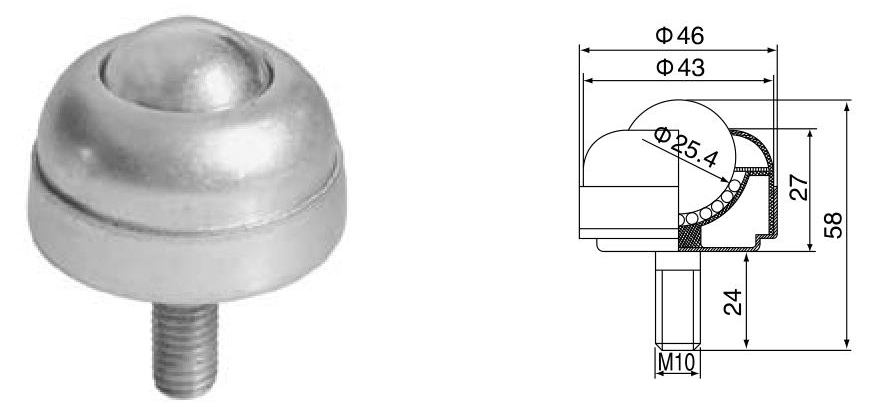unidad de transferencia de bolas de montaje con perno
