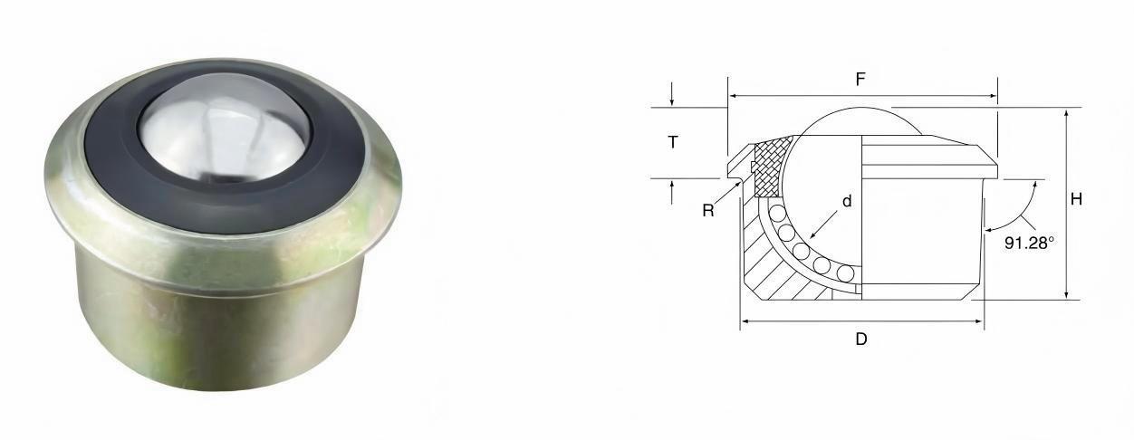 unidad de transferencia de bolas para manipulaci&oacute;n de carga a&eacute;rea