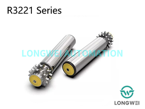 Rodillo transportador de acumulación con alimentación telescópica y piñón de acero de doble hilera