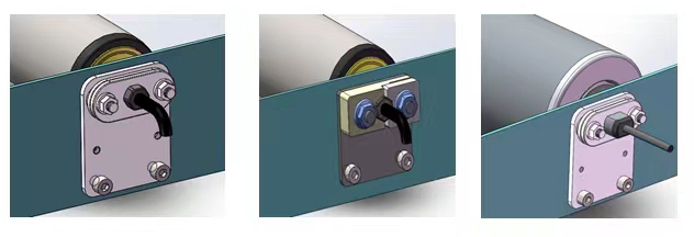 montaje de rodillos accionados por motor