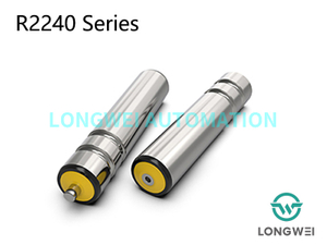 Rodillo transportador de acero accionado por correa redonda de doble ranura