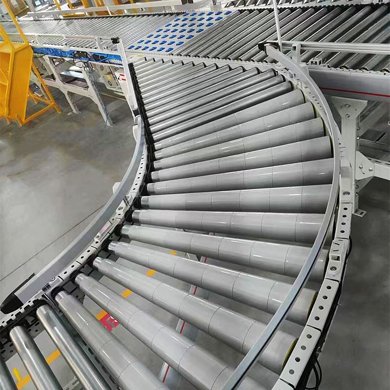 Rodillo c&oacute;nico para transportador de rodillos curvos