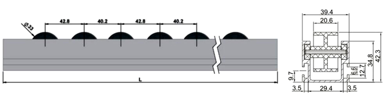 pista de rueda de flujo de aluminio