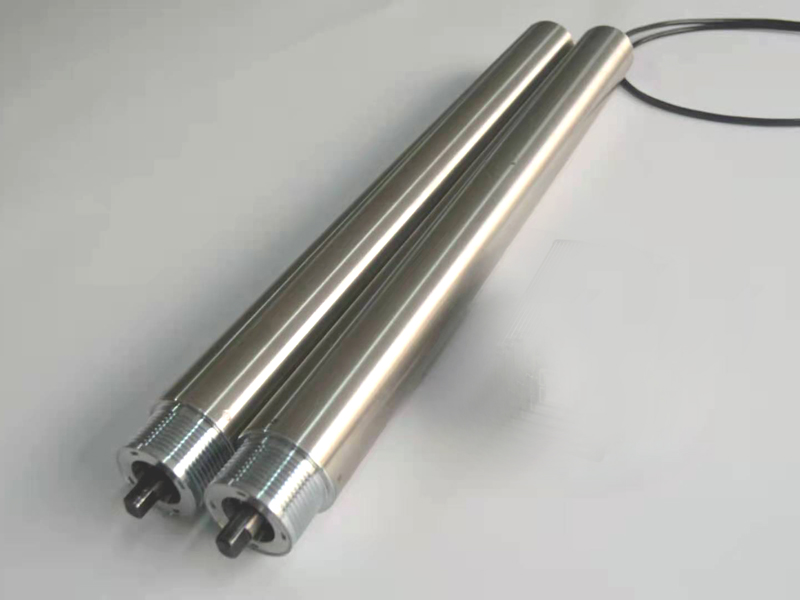 Rodillo accionado por motor recto con polea Poly-V de acero 