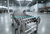Transportador de ruedas de patín expandible flexible y por gravedad