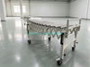 Transportador de rodillos por gravedad expandible flexible de rotación 360 para almacén